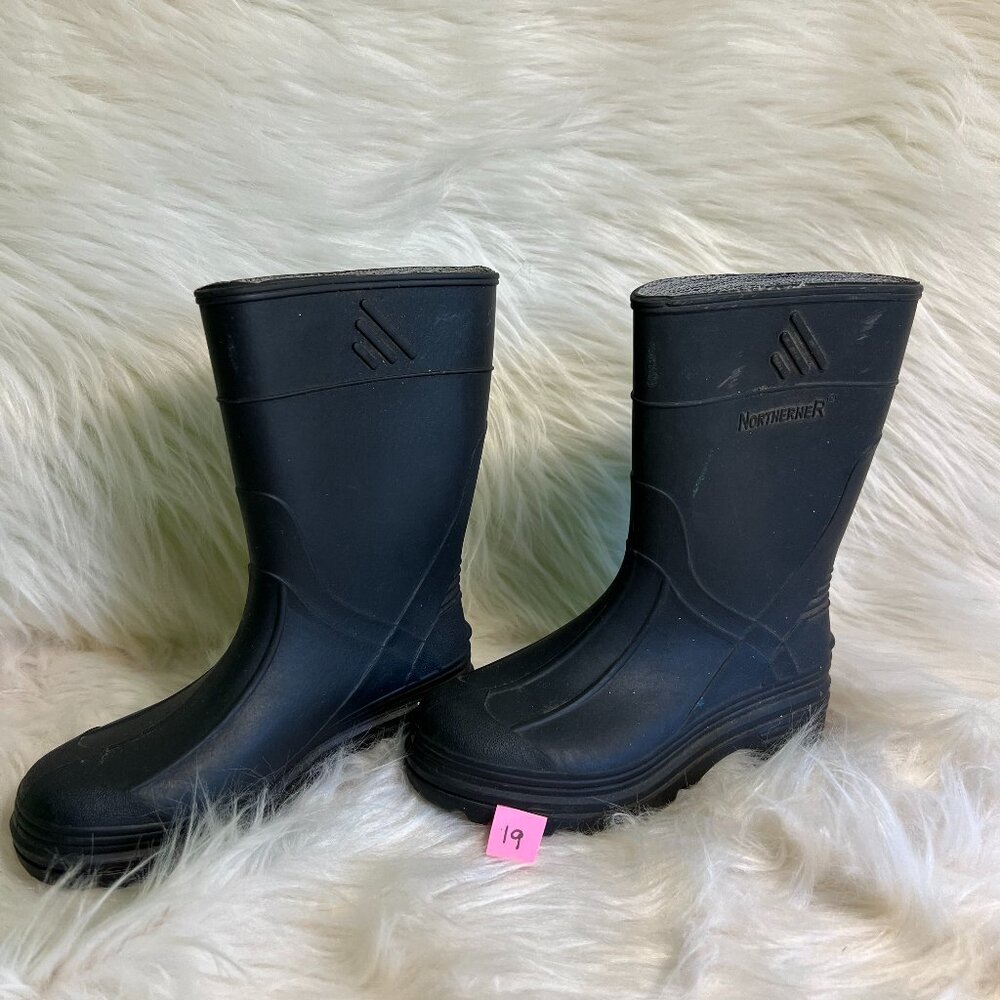Northerner Kids Rubber Boots Rain Boots Size 12 Black
